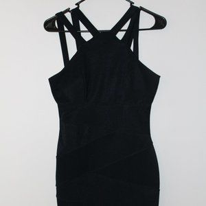 Formal dress, mini, navy blue, form fitting, great condition